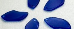 Cut sea Glass beads