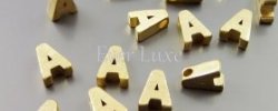 Gold Alphabet Beads