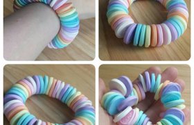 Fimo love Heart beads